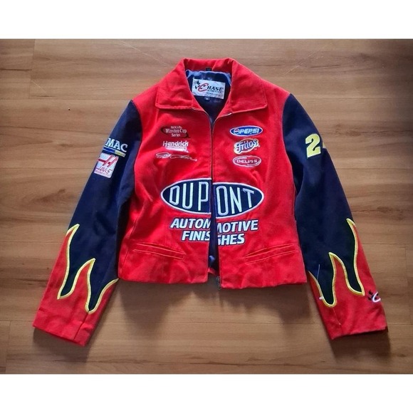 Chase Authentics Jackets & Blazers - Vintage Nwot Chase Authentics Motorcycle Racing Full Zip Dupont Jacket